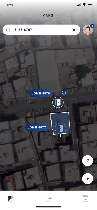 Search by Bawsala code on map