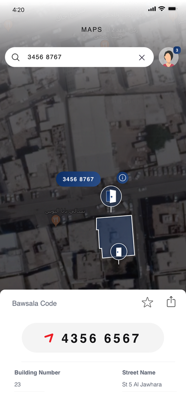 Destination detail with Bawsala code